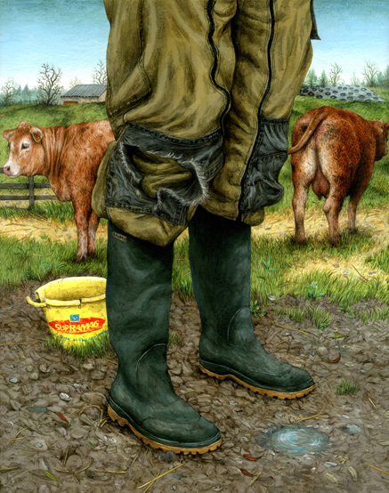 Julien Beneyton, six pieds sur terre, 2016, acrylique sur bois, 25 x 20 cm Julien Beneyton, six pieds sur terre, 2016, acrylique sur bois, 25 x 20 cm