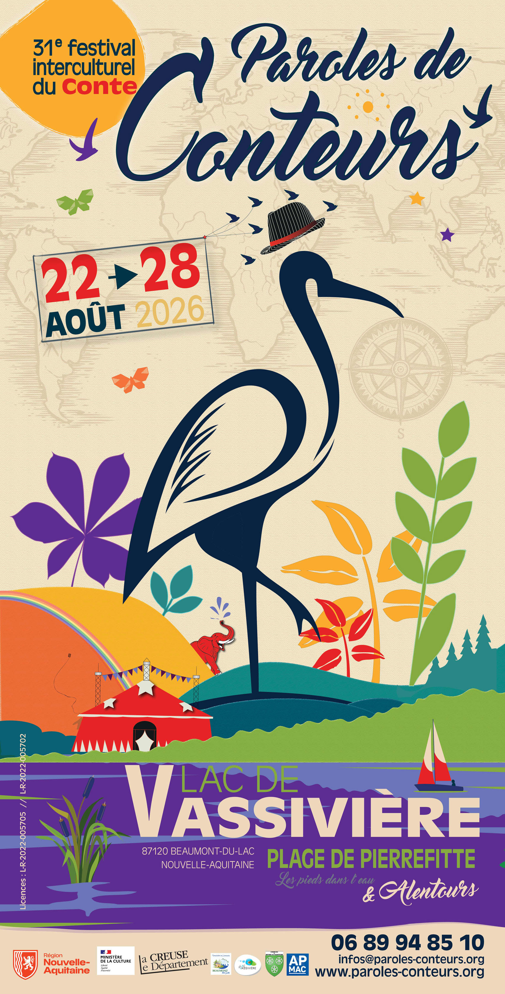 Festival Paroles de Conteurs 2026 au Lac de Vassiviere