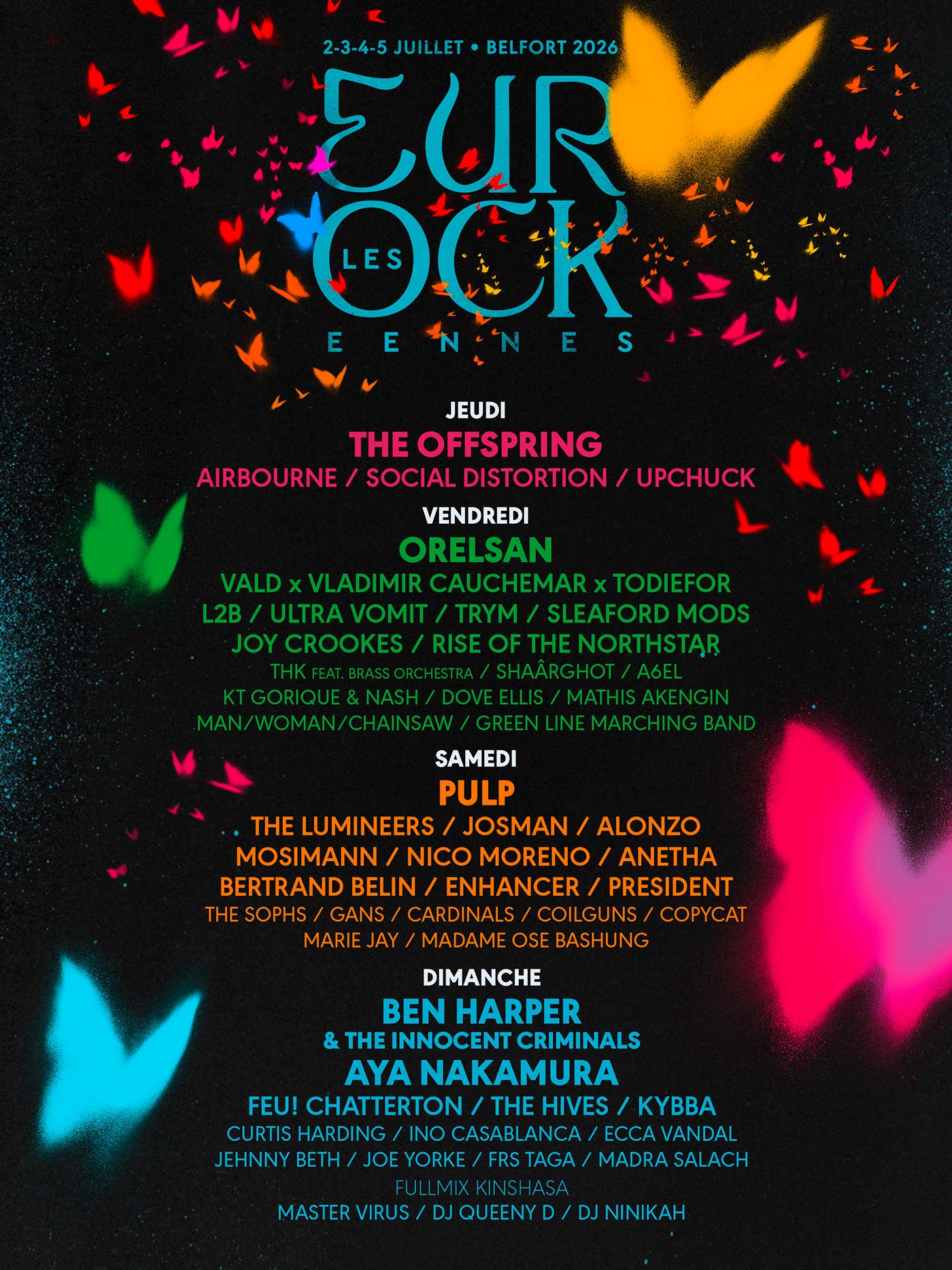 EUROCKÉENNES 2026 :