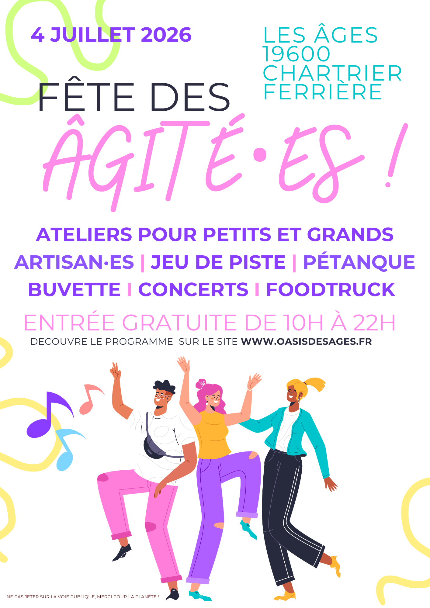 Fête des Âgité·es & Portes Ouvertes d’Été à l’Oasis des Âges