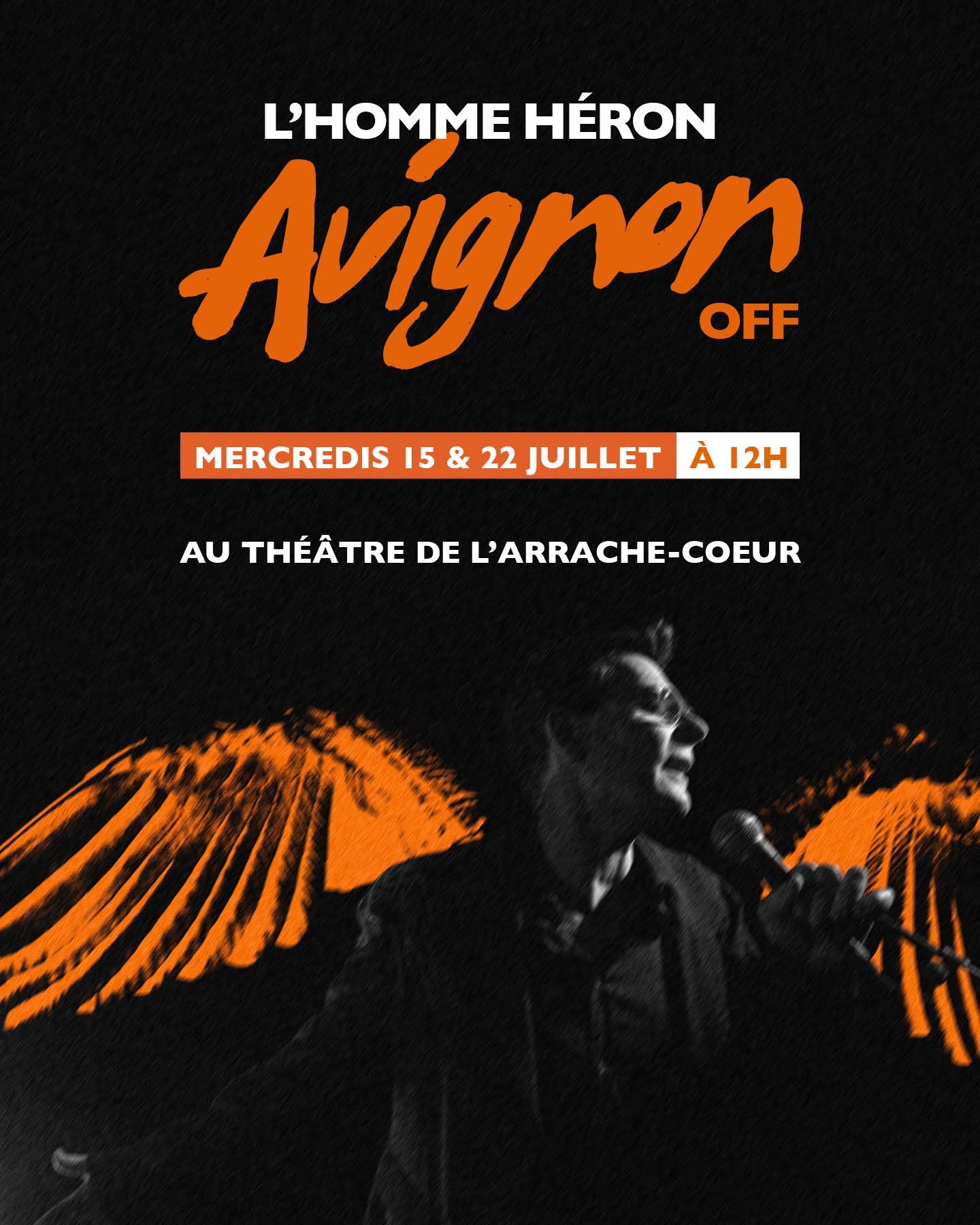 L'Homme Héron invite à une parenthèse poétique au Festival Off d'Avignon
