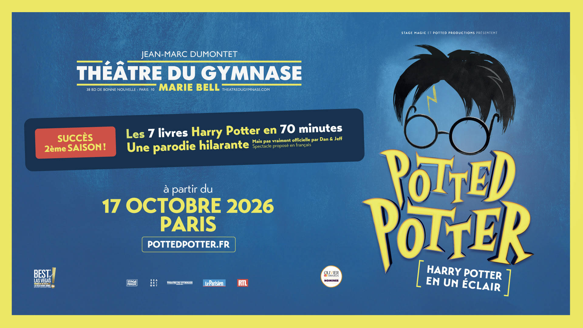 Potted Potter revient à Paris :  dès le 17 octobre 2026