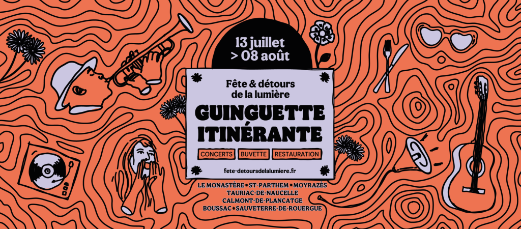 La Guinguette Itinérante revient cet été : un voyage musical et lumineux à travers l’Aveyron