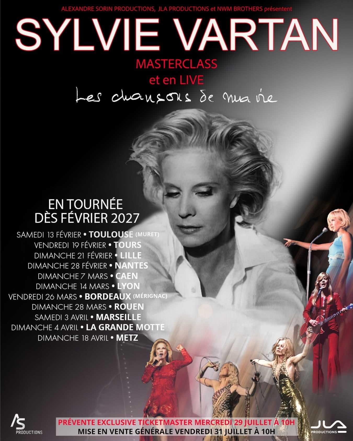 Sylvie Vartan lance une tournée “Masterclass et en Live