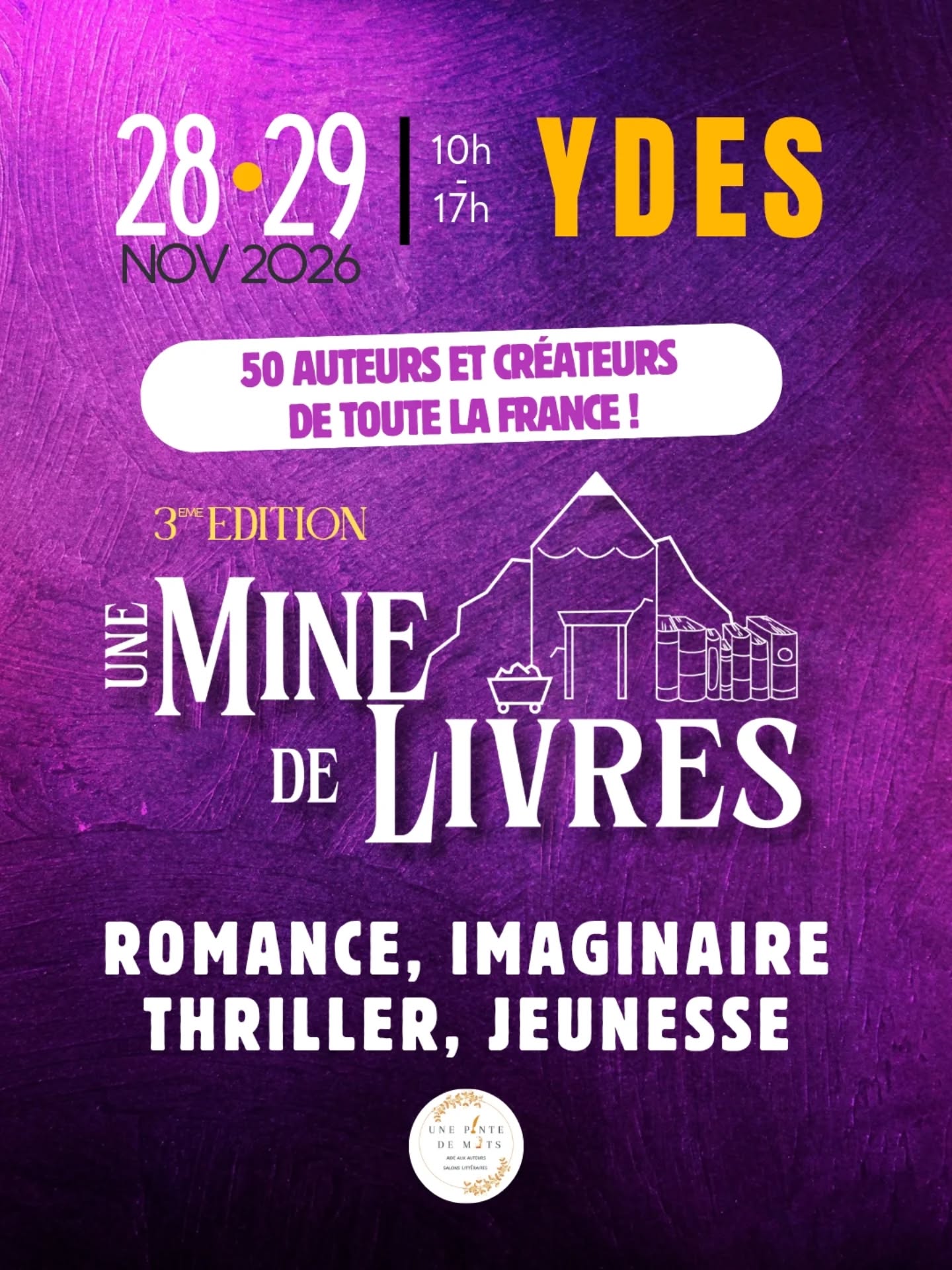 Une Mine de Livres 2026 : Ydes fait rayonner la littérature au cœur du Cantal