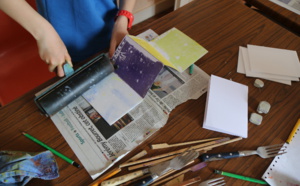 Atelier d'initiation à la gravure avec Marianne Tixeuil et Jean-Marc Siméonin