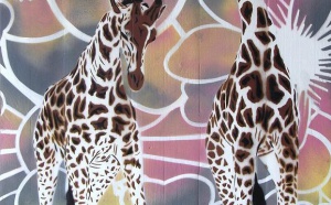 Street art : exposition "Autour de la girafe" by Mosko et Associés @ Galerie Ligne 13