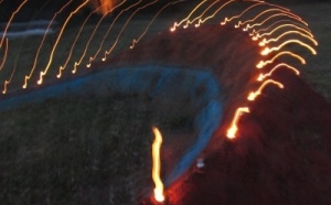 Land art - Création en terre crue dans le village de Corbara en Haute Corse