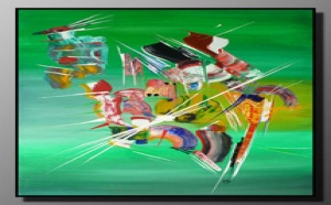 Exposition Peintures abstraites - Martine BELFODIL - Artiste Peintre - à la Galerie ARTMONTI 