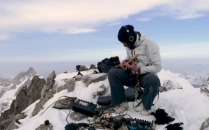 Kwoon en session live au sommet de l'Aiguille du Triolet