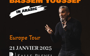 Bassem Youssef arrive à Paris à la Salle Pleyel le 21/01/202 - A Night with Bassem Youssef Bassem Youssef arrive à Paris à la Salle Pleyel le 21/01/202 - A Night with Bassem Youssef