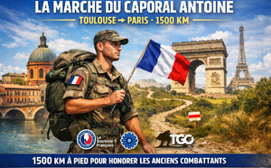 Marche du caporal Antoine (Toulouse → Paris, 1500 km)