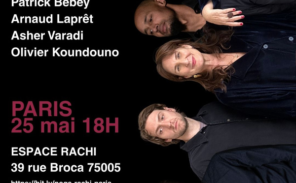 Noga bientôt en concert à Paris, Espace Rachi, avec ses musiciens le 25/05/2025