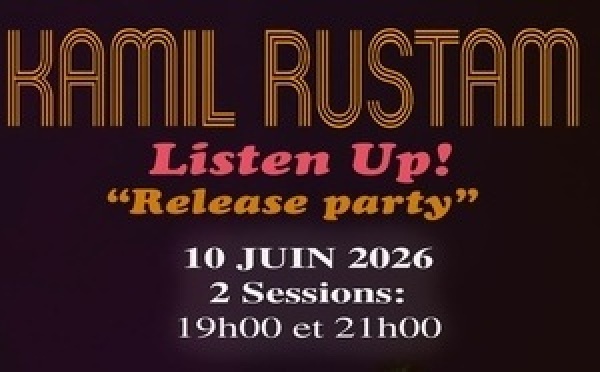 Kamil Rustam en concert au Théâtre de l’IA à Paris pour la sortie de Listen Up! le 10 juin 2026