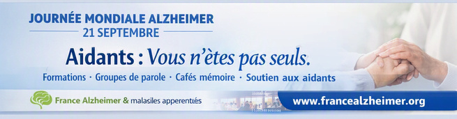 Journée mondiale Alzheimer 2026 : France Alzheimer mobilise pour soutenir les aidants Journée mondiale Alzheimer 2026 : France Alzheimer mobilise pour soutenir les aidants