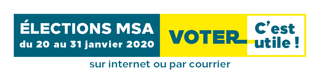 Voter pour votre délégué MSA, c’est utile ! Voter pour votre délégué MSA, c’est utile !